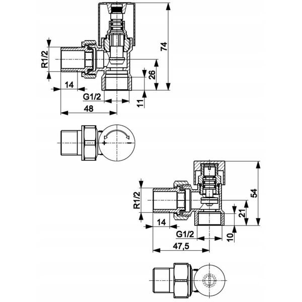 Σετ καλοριφέρ KFA Komfort PRO, γωνιακό, γραφίτης 758-130-61-BL