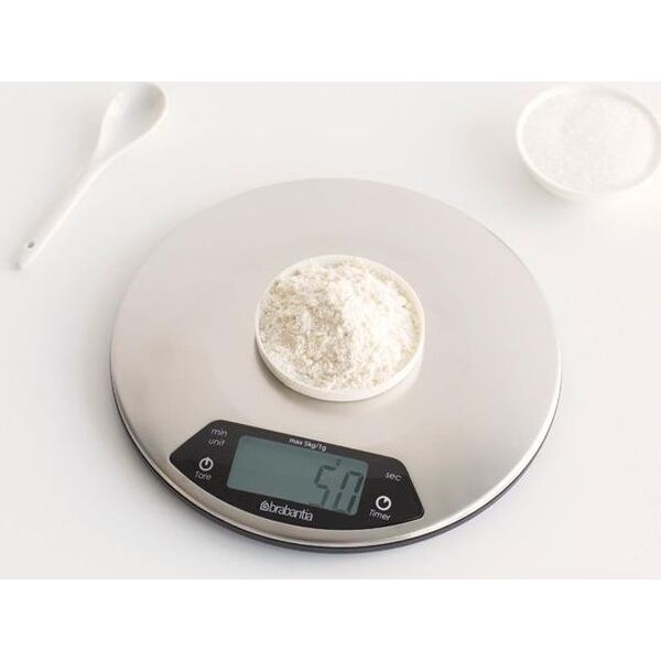 Waga kuchenna Brabantia cyfrowa okrągła z timerem 480560