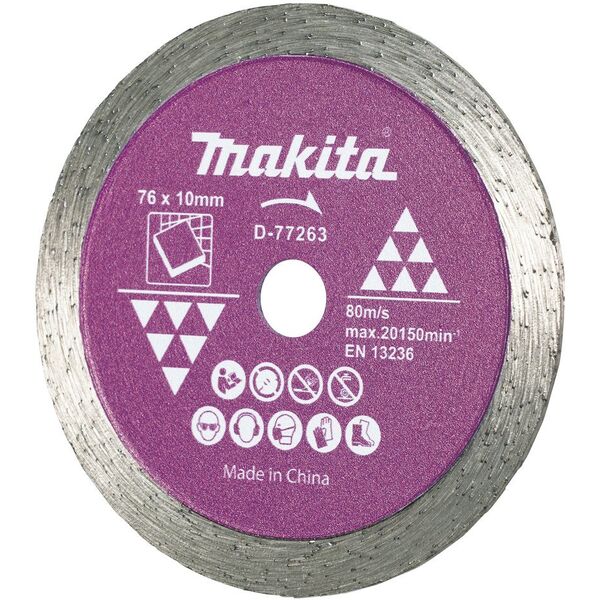 MAKITA ΔΙΑΜΑΝΤΕΝΙΟΣ ΔΙΣΚΟΣ 76x10mm ΠΛΗΡΗΣ (ΓΙΑ ΞΗΡΗ ΧΡΗΣΗ)