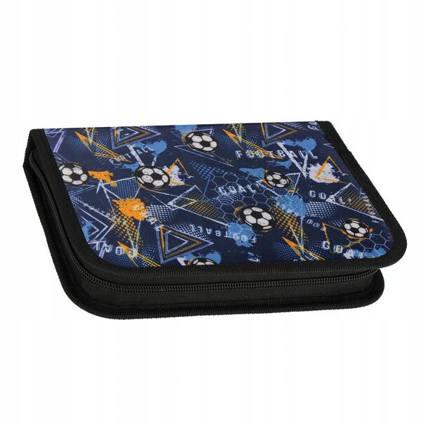 Κασετίνα 1 φερμουάρ 2 πτερύγια FOOTB BLUE WYP Starpak STK-25 PB12/48