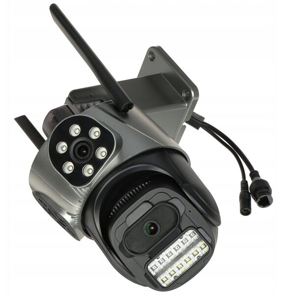 Περιστρεφόμενη εξωτερική κάμερα IP ICSEE-W92SD-3 Wi-Fi Full-Color πανοραμική 3 X 3 Mpx 3 X 3.6 mm
