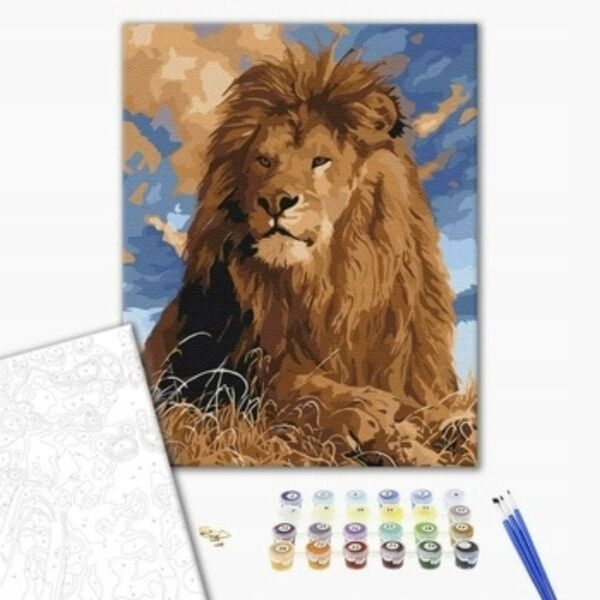 Ζωγραφική με αριθμούς BRUSHME, 40x50 εκ., πραγματικός γίγαντας, 1 τεμ., σε κουτί