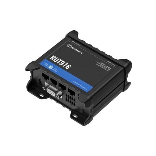Δρομολογητής TELTONIKA NETWORKS RUT976 DUAL SIM Redcap 5G/4G/LTE RS232 RS485 I/O WiFi GNSS