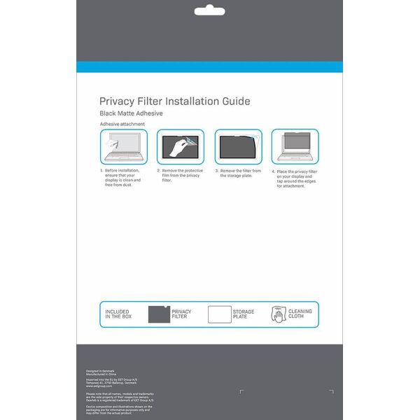 eSTUFF GLBW15336234 φίλτρο οθόνης 38,1 cm (15") Laptop χωρίς πλαίσιο φίλτρο απορρήτου για οθόνη