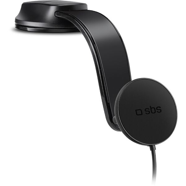 Βάση για smartphone με επαγωγικό φορτιστή SBS TESUPPMAG15W2115W συμβατή με MagSafe - μαύρο