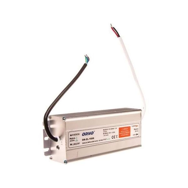 Orno Zasilacz do oświetlenia LED 90-265V AC/12V DC 70W IP67 (OR-ZL-1606)