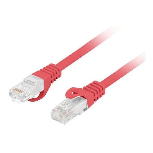 PATCHCORD ΚΑΤ.6 UTP LSZH CU 20M ΚΟΚΚΙΝΟ FLUKE PASSED LANBERG