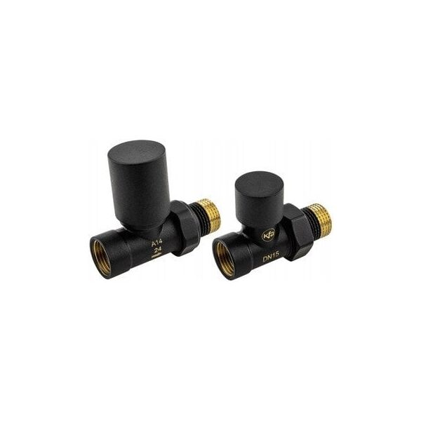 Σετ καλοριφέρ KFA Komfort PRO, ευθύ, μαύρο 758-030-81-BL