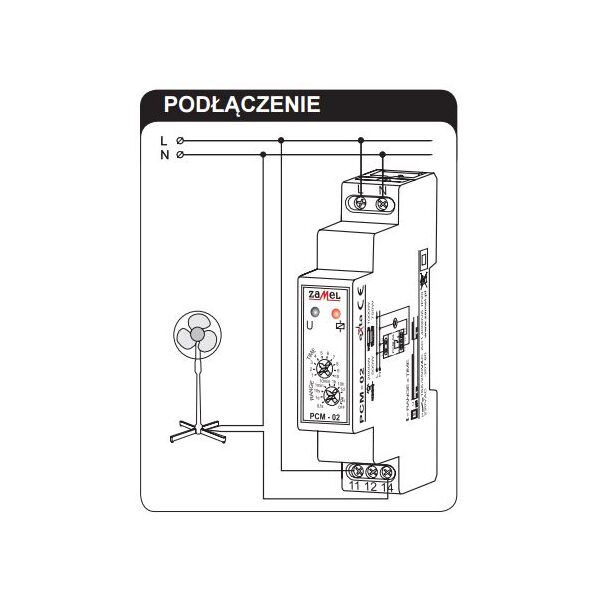 Zamel Przekaźnik czasowy 16A 1NO/NC 230V AC PCM-02