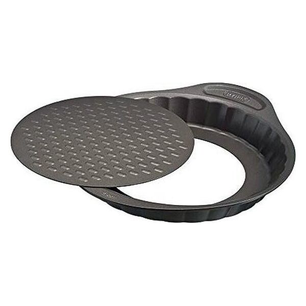 Pyrex forma do ciasta Asimetria 30 cm stal węglowa brązowa