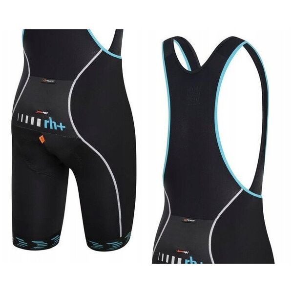 Ποδηλατικό σορτς RH+ Shark BLACK-WATER GREEN - XL