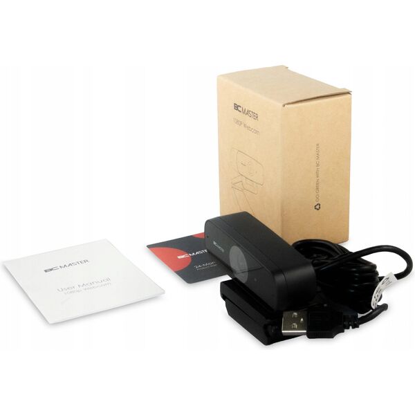 BC Master BC-W1 Full HD Webcam with 1/2,7"-CMOS Sensor black