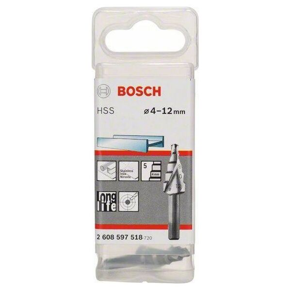 Wiertło Bosch Wiertlo stopniowe ze stali HSS 4-12mm