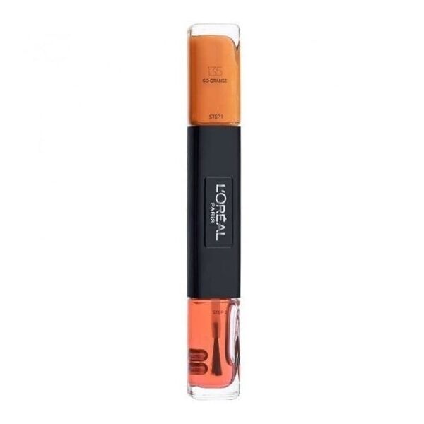 L’Oreal Paris, Infallible, Gel-Effect, Βερνίκι Νυχιών 2-Σε-1, 135, Go-Orange, 2 x, 5 ml Για Γυναίκες