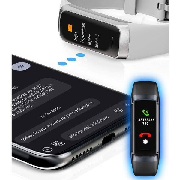 Smartband Rubicon SmartWatch Rubicon RNCF05 srebrny