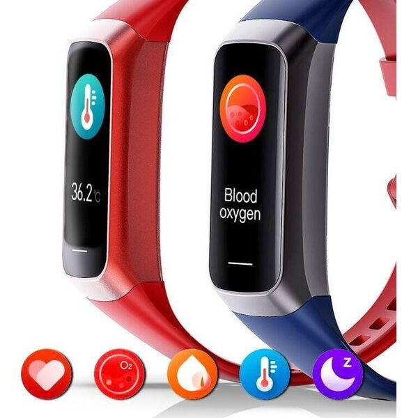 Smartband Rubicon SmartWatch Rubicon RNCF05 srebrny
