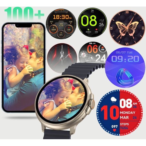 Smartwatch Rubicon Rncf15 Czarny  (RNCF15)