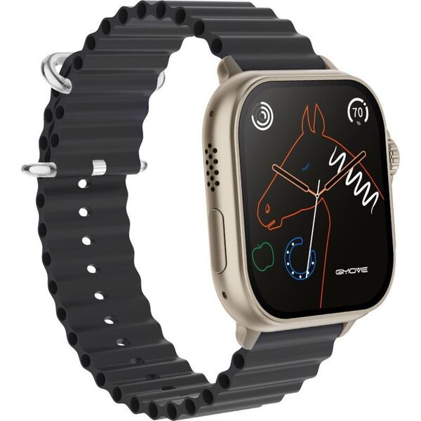 Smartwatch Rubicon RNCF17 Czarny  (RNCF17)