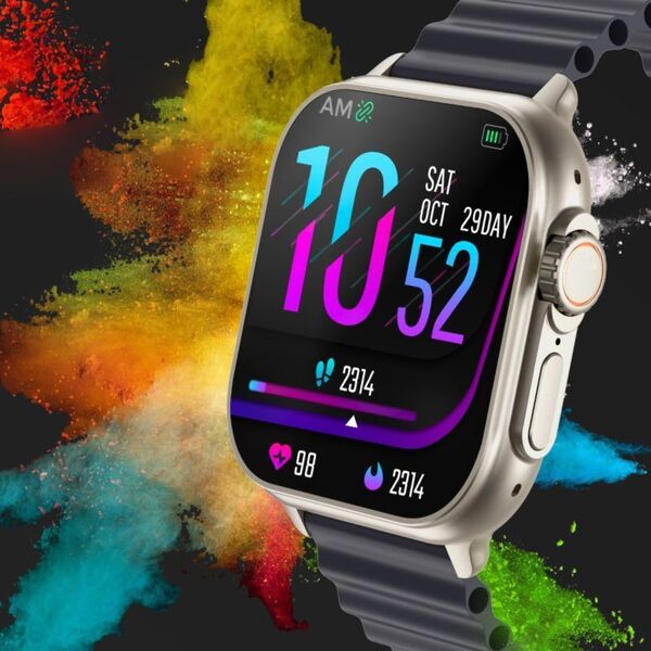 Smartwatch Rubicon RNCF17 Czarny  (RNCF17)