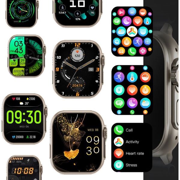 Smartwatch Rubicon RNCF17 Czarny  (RNCF17)