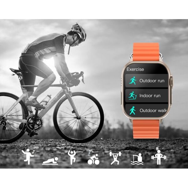 Smartwatch Rubicon RNCF17 Czarny  (RNCF17)