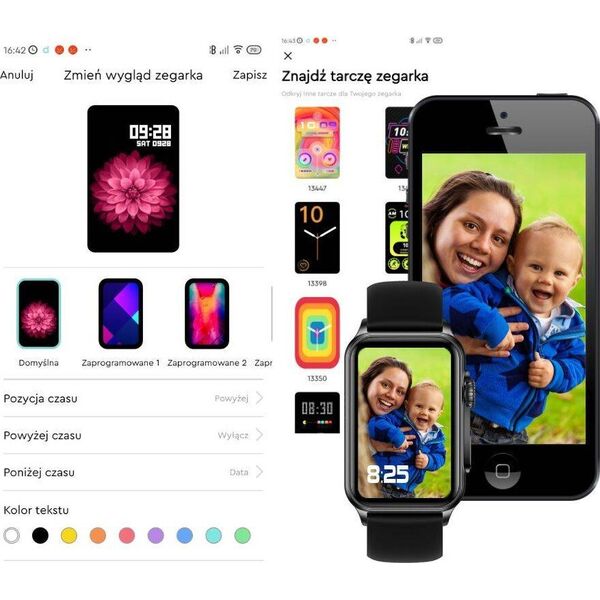 Smartwatch Rubicon RNCF06 Granatowy