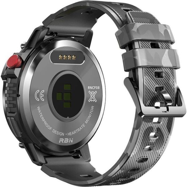 Smartwatch Rubicon RNCF08 Black Czarno-brązowy