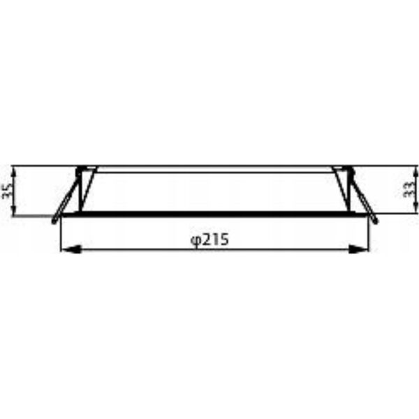 Lampa sufitowa Philips 59471 MESON 200 23.5W 30K WH RECESSED