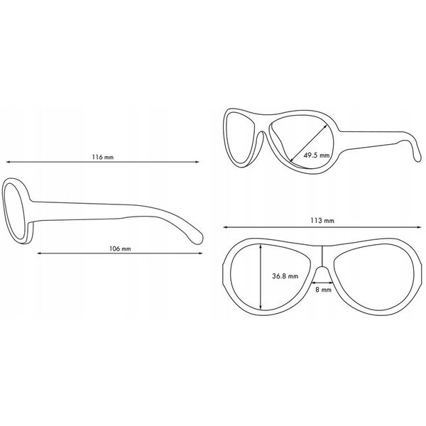 SHADEZ Classic White Junior children's sunglasses 3-7 years SHZ 11