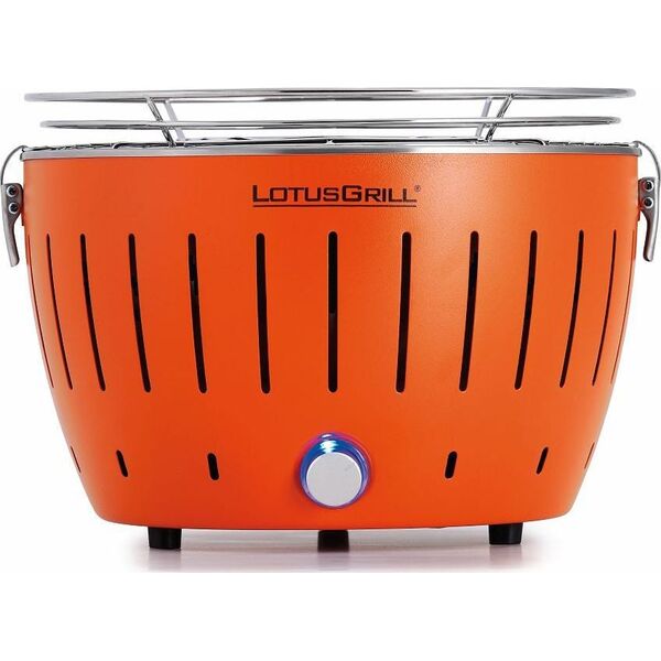 LotusGrill Grill turystyczny Węglowy Mini 26 cm x 26 cm pomarańczowy