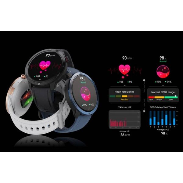 Smartwatch Rubicon RNCF14 Czarny