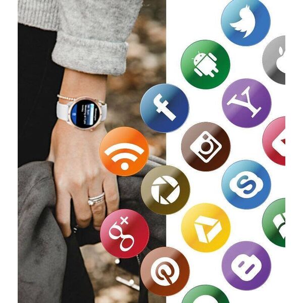 Smartwatch Rubicon RNCF14 Szary