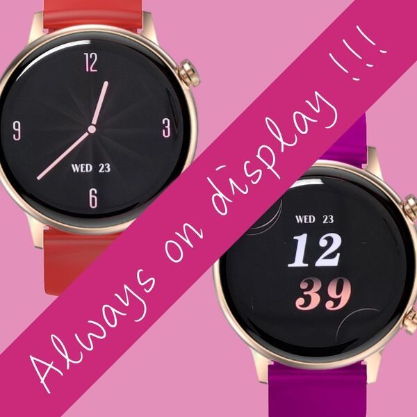 Smartwatch Rubicon RNCF09 Różowy  (RNCF09)
