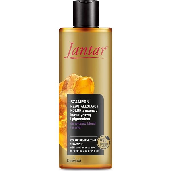 Farmona JANTAR Szampon rewitalizujący kolor do włosów blond i siwych z esencją bursztynową 300 ml