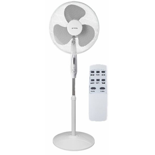VOLTENO FLOOR FAN WHITE + REMOTE CONTROL 40cm WHEEL BASE