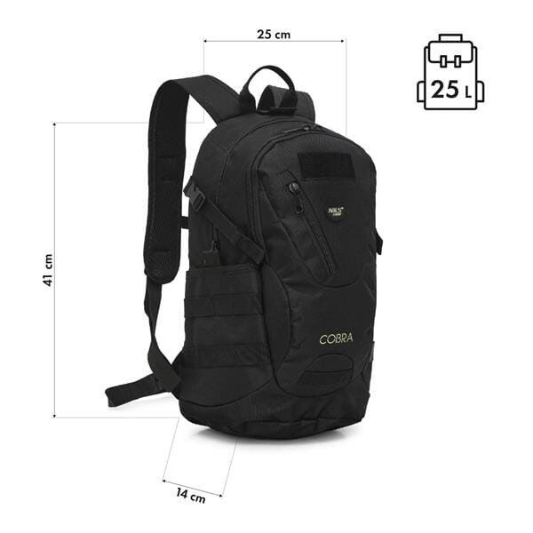 NC3905 PLECAK TAKTYCZNY COBRA CZARNY 25L NILS CAMP