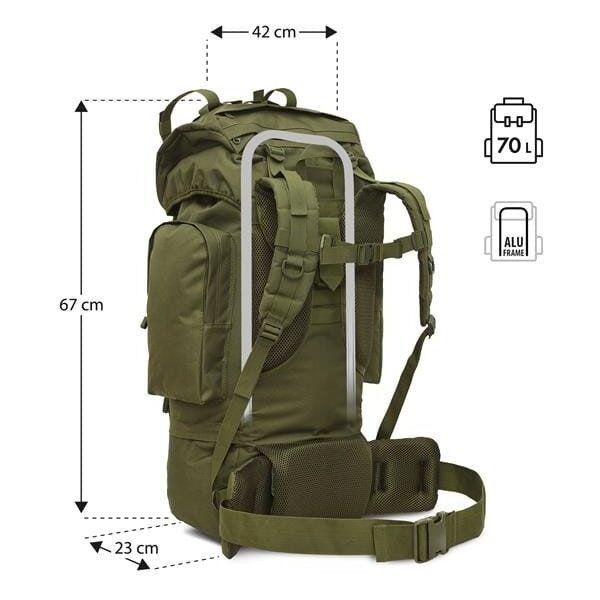 NC3901 PLECAK TAKTYCZNY EAGLE ZIELONY 70L NILS CAMP