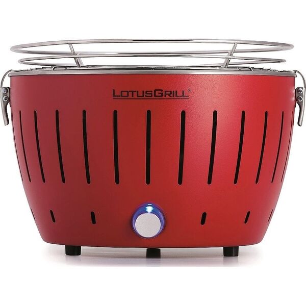 LotusGrill Grill turystyczny Węglowy Mini 26 cm x 26 cm czerwony