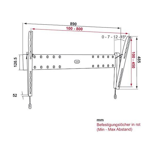Vogels Uchwyt ścienny 32'' - 50''