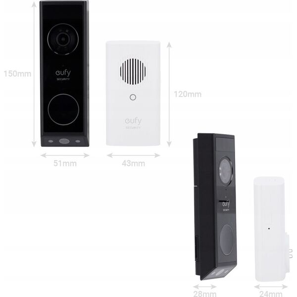 Anker Eufy Doorbell E340 su varpeliu