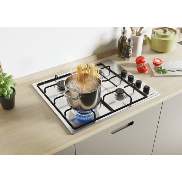 Candy Smart CHW6LBX/4U Ανοξείδωτο ατσάλι Ενσωματωμένο 60 cm Αέριο 4 ζώνες