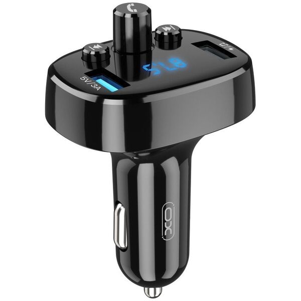 XO transmitter FM BCC02 Bluetooth MP3 car charger 15W black