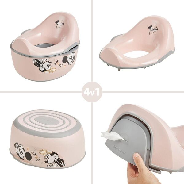 Podins luxury 4in1 multifunctional Kasimir "Minnie Mouse" 34 9x31 5x26 2cm pink 4052396082685