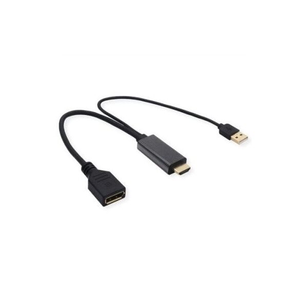 Προσαρμογέας VALUE καλωδίου, v1.2, HDMI M - DP F