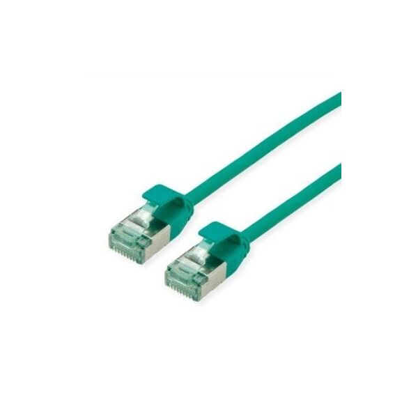 ROLINE RM U/FTP DataCenter Patch Cord Cat.6A (Class EA), λεπτό, πράσινο, 2 m