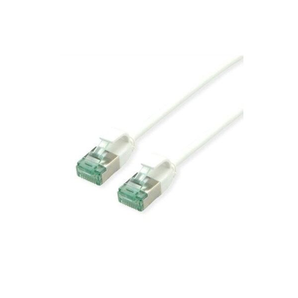 ROLINE RM U/FTP DataCenter Patch Cord Cat.6A (Class EA), στενός, λευκός, 2 m