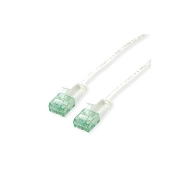 ROLINE RM UTP Data Center Patch Cord Cat.6A (Class EA), στενός, λευκός, 3 μ