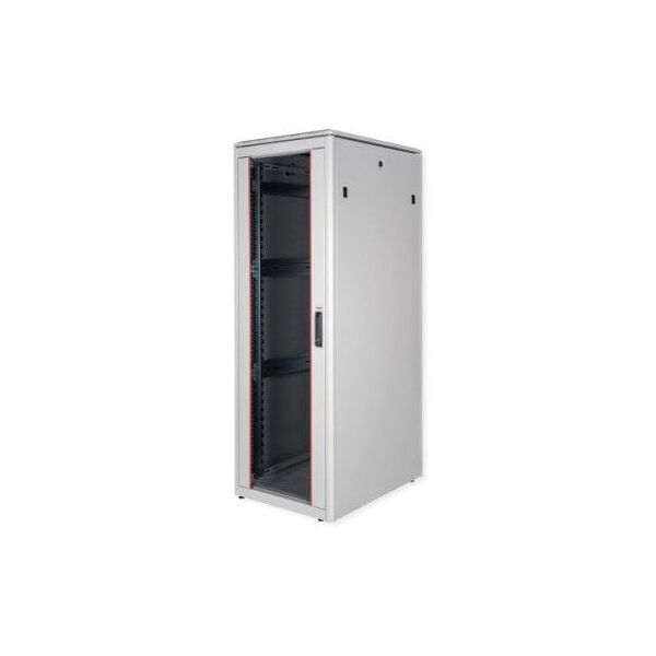 ROLINE 19-ιντσών δικτυακός πίνακας Pro 36 U, 600x800 ΠxΒ, γυάλινη πόρτα, γκρι
