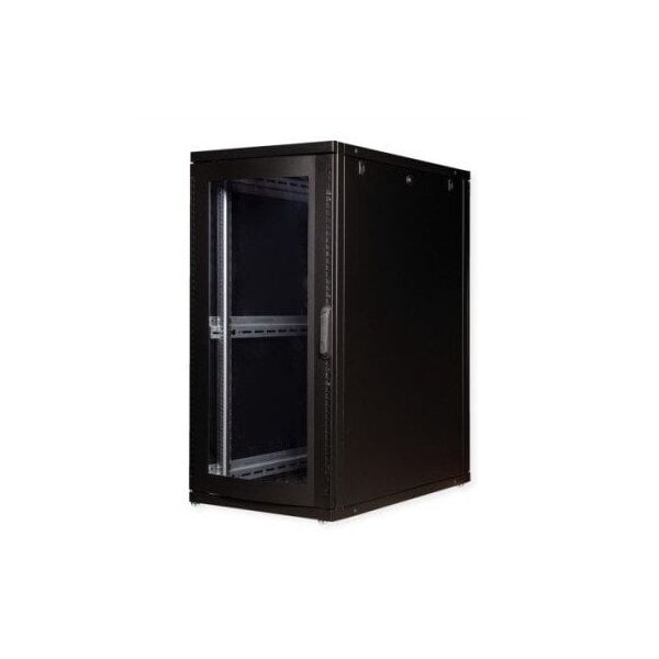ROLINE 19-ιντσών ντουλάπα διακομιστή Pro 26 U, 600x1000 WxD μαύρο Perspex