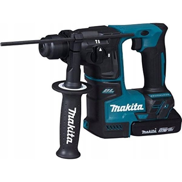Młotowiertarka Makita Makita cordless hammer drill DHR171RAJ, 18 Volt - blue / black, MAKPAC, 2x Li-ion battery 2,0Ah - DHR171RAJ